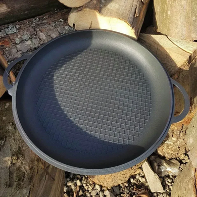 Казан чавунний азійський 8 л WOK Ситон + кришка сковорода