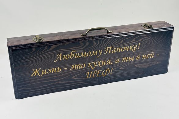 Гравировка на кейсе из фанеры