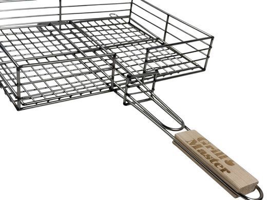 Решітка для гриля з нержавіючої сталі посилена, велика (40х30) GrillMaster