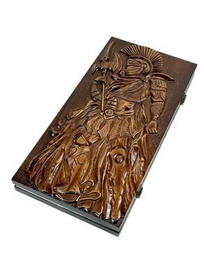 Нарды ручной работы РЫЦАРЬ (60х60 см) + чехол